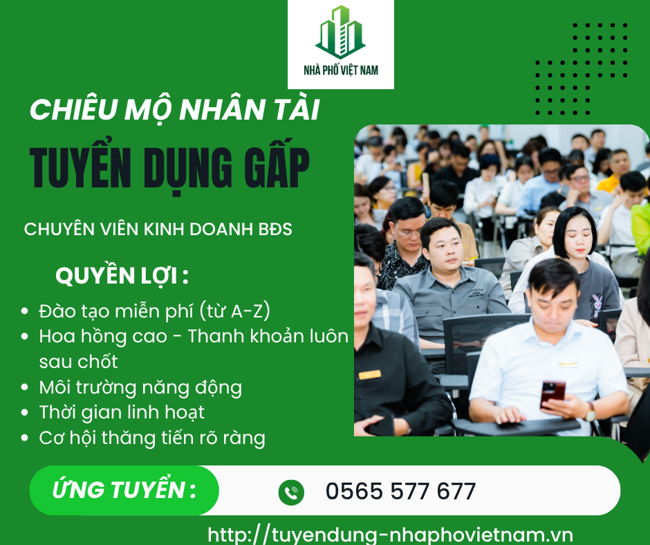 TUYỂN ĐỒNG ĐỘI VỀ TEAM TƯ VẤN BĐS